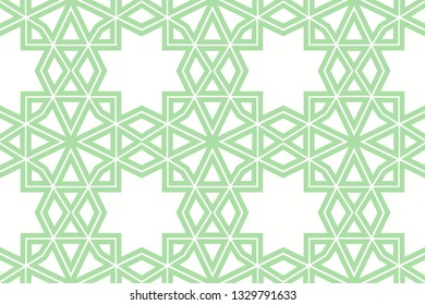 abstract seamless geometries pattern. Green color. for wallpaper. design page fill. Vector illustration.