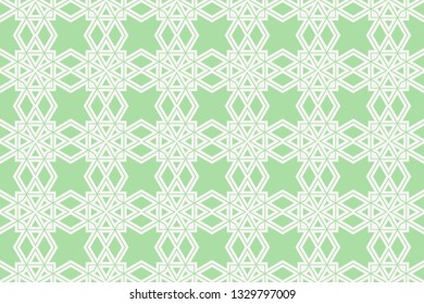 abstract seamless geometries pattern. Green color. for wallpaper. design page fill. Vector illustration.