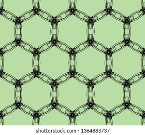 abstract seamless geometries pattern. Green color. for wallpaper. design page fill. Vector illustration.