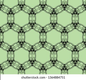 abstract seamless geometries pattern. Green color. for wallpaper. design page fill. Vector illustration.