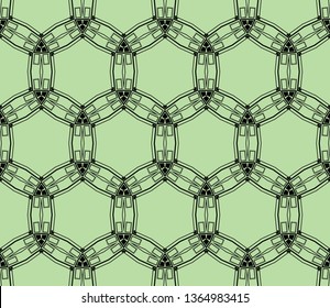 abstract seamless geometries pattern. Green color. for wallpaper. design page fill. Vector illustration.