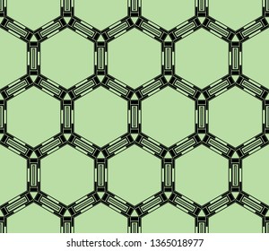 abstract seamless geometries pattern. Green color. for wallpaper. design page fill. Vector illustration.
