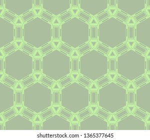 abstract seamless geometries pattern. Green color. for wallpaper. design page fill. Vector illustration.