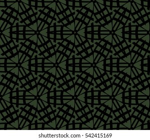 abstract seamless geometries pattern. Green color. for wallpaper. design page fill. Vector illustration.