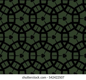 abstract seamless geometries pattern. Green color. for wallpaper. design page fill. Vector illustration.