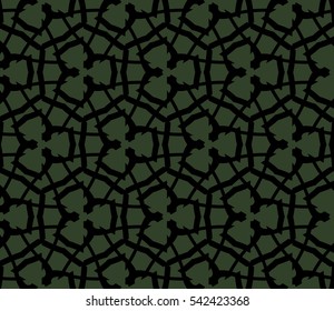 abstract seamless geometries pattern. Green color. for wallpaper. design page fill. Vector illustration.