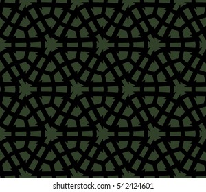 abstract seamless geometries pattern. Green color. for wallpaper. design page fill. Vector illustration.