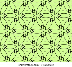 abstract seamless geometries pattern. Green color. for wallpaper. design page fill. Vector illustration.