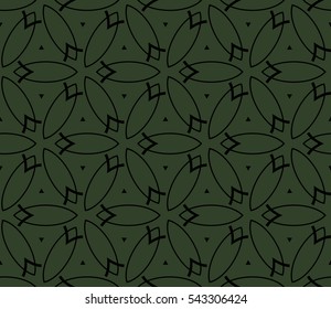 abstract seamless geometries pattern. Green color. for wallpaper. design page fill. Vector illustration.