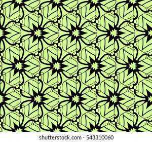 abstract seamless geometries pattern. Green color. for wallpaper. design page fill. Vector illustration.