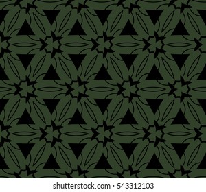 abstract seamless geometries pattern. Green color. for wallpaper. design page fill. Vector illustration.