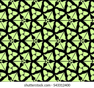 abstract seamless geometries pattern. Green color. for wallpaper. design page fill. Vector illustration.