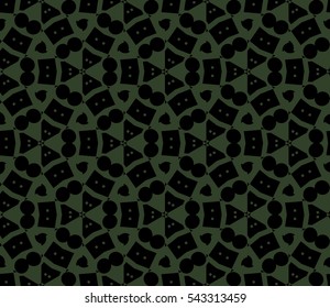 abstract seamless geometries pattern. Green color. for wallpaper. design page fill. Vector illustration.