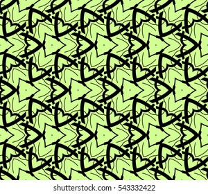 abstract seamless geometries pattern. Green color. for wallpaper. design page fill. Vector illustration.