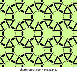 abstract seamless geometries pattern. Green color. for wallpaper. design page fill. Vector illustration.