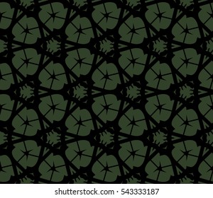 abstract seamless geometries pattern. Green color. for wallpaper. design page fill. Vector illustration.
