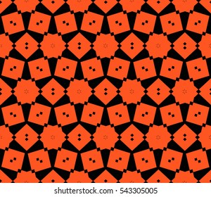 abstract seamless geometries pattern. Orange color. for wallpaper. design page fill. Vector illustration