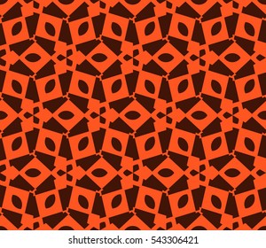 abstract seamless geometries pattern. Orange color. for wallpaper. design page fill. Vector illustration