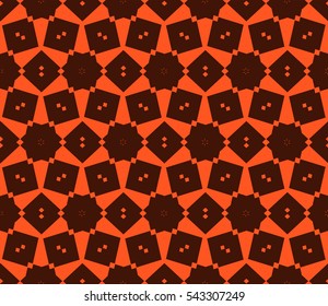 abstract seamless geometries pattern. Orange color. for wallpaper. design page fill. Vector illustration