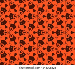 abstract seamless geometries pattern. Orange color. for wallpaper. design page fill. Vector illustration