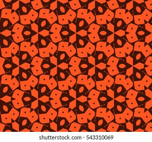 abstract seamless geometries pattern. Orange color. for wallpaper. design page fill. Vector illustration