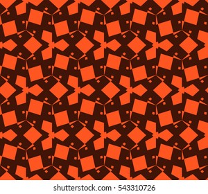 abstract seamless geometries pattern. Orange color. for wallpaper. design page fill. Vector illustration