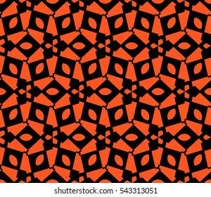 abstract seamless geometries pattern. Orange color. for wallpaper. design page fill. Vector illustration