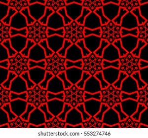 abstract seamless geometries pattern. Red color. for wallpaper. design page fill. Vector illustration