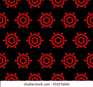 abstract seamless geometries pattern. Red color. for wallpaper. design page fill. Vector illustration