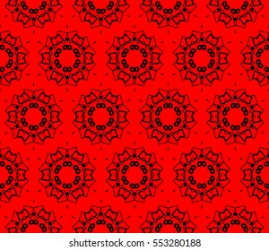 abstract seamless geometries pattern. Red color. for wallpaper. design page fill. Vector illustration