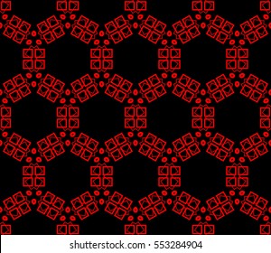 abstract seamless geometries pattern. Red color. for wallpaper. design page fill. Vector illustration