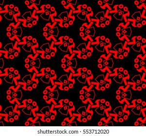 abstract seamless geometries pattern. Red color. for wallpaper. design page fill. Vector illustration