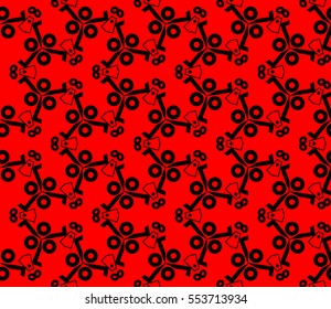 abstract seamless geometries pattern. Red color. for wallpaper. design page fill. Vector illustration