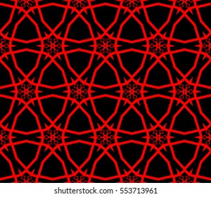 abstract seamless geometries pattern. Red color. for wallpaper. design page fill. Vector illustration