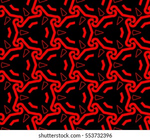 abstract seamless geometries pattern. Red color. for wallpaper. design page fill. Vector illustration