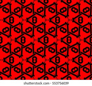 abstract seamless geometries pattern. Red color. for wallpaper. design page fill. Vector illustration