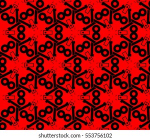 abstract seamless geometries pattern. Red color. for wallpaper. design page fill. Vector illustration