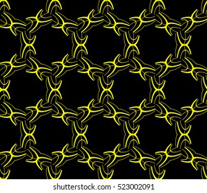 abstract seamless geometries pattern. Vector illustration. Yellow color. for wallpaper. design page fill