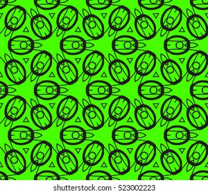 abstract seamless geometries pattern. Vector illustration. Green color. for wallpaper. design page fill