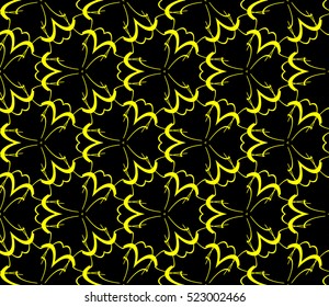 abstract seamless geometries pattern. Vector illustration. Yellow color. for wallpaper. design page fill