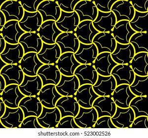 abstract seamless geometries pattern. Vector illustration. Yellow color. for wallpaper. design page fill
