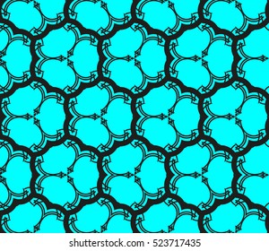 abstract seamless geometries pattern. Vector illustration. Blue color. for wallpaper. design page fill