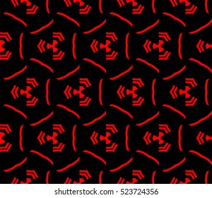 abstract seamless geometries pattern. Vector illustration. Red color. for wallpaper. design page fill