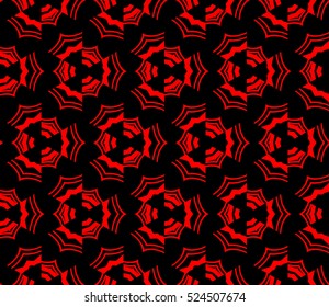 abstract seamless geometries pattern, Vector, illustration, Red color, for wallpaper, design page fill