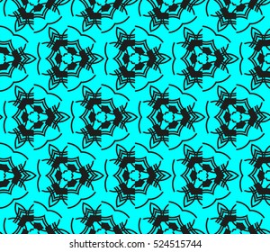 abstract seamless geometries pattern. Vector illustration. Blue color. for wallpaper. design page fill