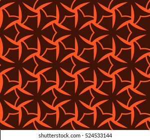 abstract, seamless, geometries, pattern., Vector, illustration., Orange, color., for, wallpaper., design, page, fill