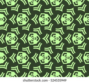 abstract seamless geometries pattern. Vector illustration. Green color. for wallpaper. design page fill