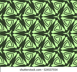 abstract seamless geometries pattern. Vector illustration. Green color. for wallpaper. design page fill