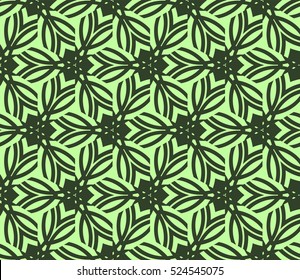 abstract seamless geometries pattern. Vector illustration. Green color. for wallpaper. design page fill