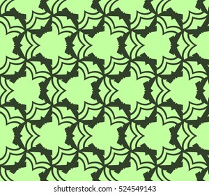 abstract seamless geometries pattern. Vector illustration. Green color. for wallpaper. design page fill